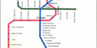 Каирын метроны газрын зураг