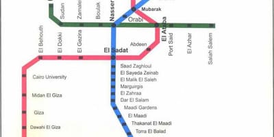 Каирын метроны газрын зураг