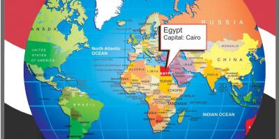 Каирын байршил дээр дэлхийн газрын зураг